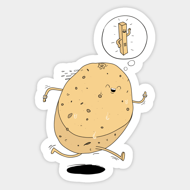 Get Fries Fit Sticker by rmtees